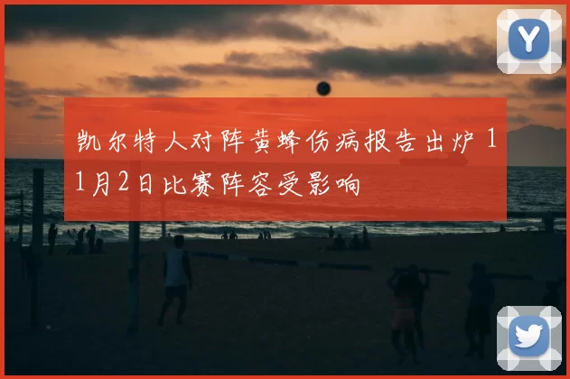 凯尔特人对阵黄蜂伤病报告出炉 11月2日比赛阵容受影响